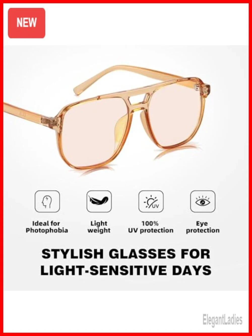 FL-41 Migraine Glasses for Light Sensitivity & Photophobia Indoor/Outdoor Blue